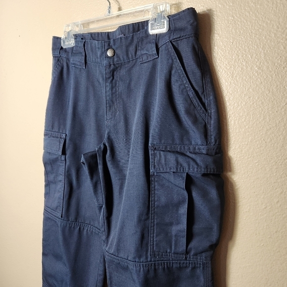5.11 Tactical Womens TDU Dark Navy Cargo Ripstop Pants-Size 8 - Picture 5 of 11